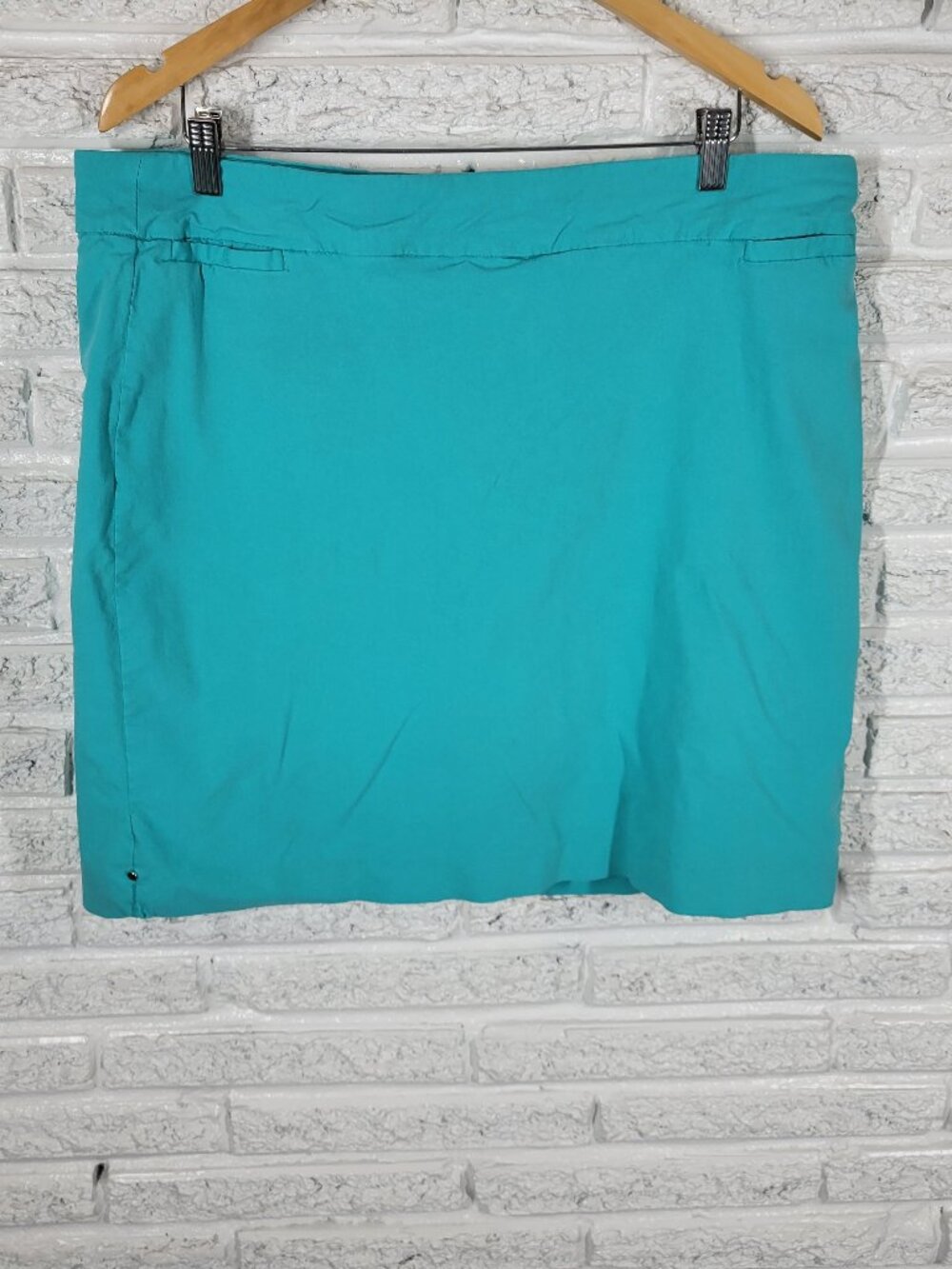 Kim Rogers 18 Blue Skort Elastic Waist Pull On Stretch Casual Travel BLU109E